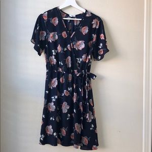 Sienna Sky Floral Print Loose Fit Dress Size L